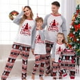 thumbnail image 4 of Onlypjs Family Matching Christmas Pajamas Set – Red Plaid Tree "Merry Christmas" Holiday Sleepwear for Women, Men – Cozy Long Sleeve Top & Festive Pants, 4 of 4