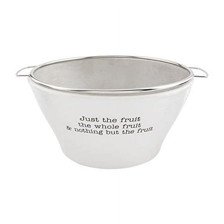 

Bowl With Strainer White Strainer 4.5 X 11 Dia | Bowl 5.5 X 11 Dia
