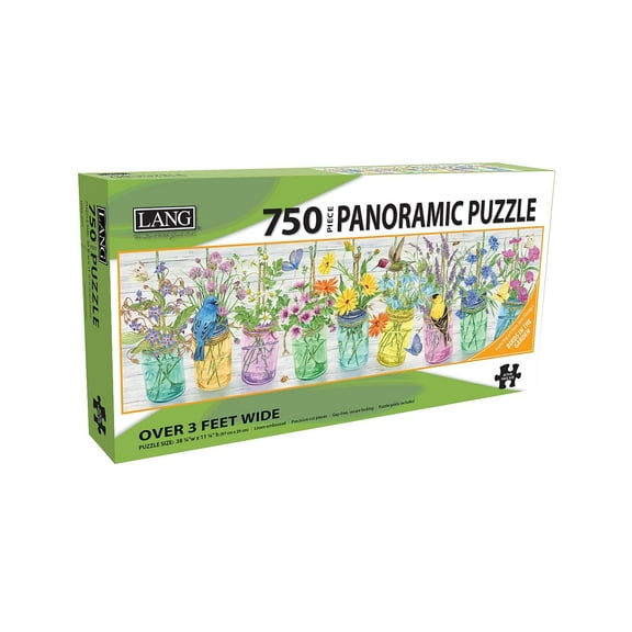 Herb Jars 750 Piece Panoramic Jigsaw Puzzle