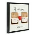 thumbnail image 4 of Stupell Industries Love You S'more Food & Beverage Painting Black Floater Framed Canvas Art Print Wall Art, 18 x 18, 4 of 10