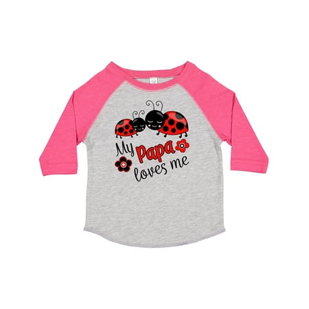 

Inktastic My Papa Loves Me with Cute Ladybugs Boys or Girls Toddler T-Shirt