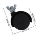 thumbnail image 5 of PAMINGONO 4Ud Utilitario Con Soporte Estable Y Material ABS Duradero En Color Negro, 5 of 7