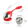 thumbnail image 4 of Loose Leaf Tea Infuser Tea Strainer for Teapot, Tea Cups, Mugs, Bottle, Fennel Tea, Roooibos Tea, Herbal Tea Steeping Loose Tea Steeper - Red, 4 of 4