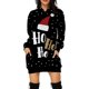 thumbnail image 2 of Vestido con capucha para mujer, jersey con estampado navideño de Papá Noel, suéter sexy informal para mujer, sudaderas con capucha para mujer de otoño e invierno, 2 of 4