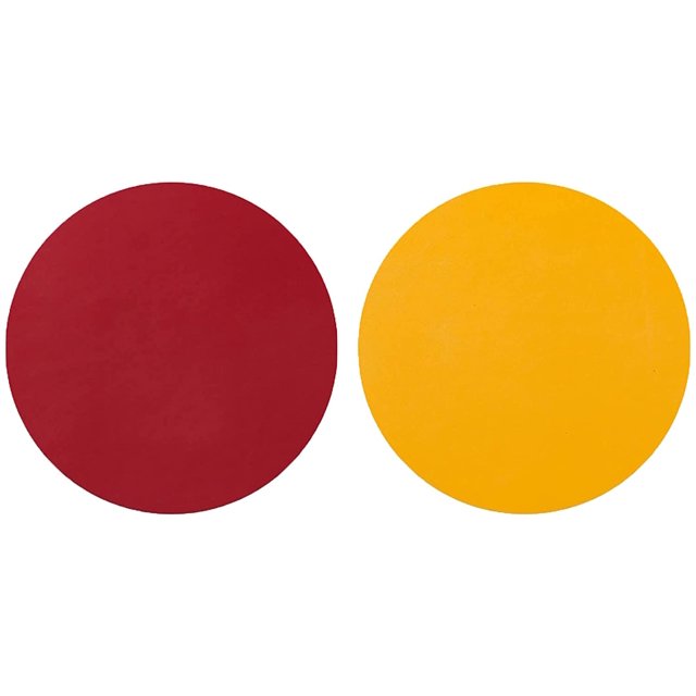 VeekiVeeki Round Solid Color Mouse Pad Universal Double Side Design Waterproof Mouse Pad, Non-Slip Cork Leather Gaming Desktop Mouse Pad for Computer/Laptop/Office/Home/Game 8.7 x 8.7 inchFY-001