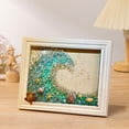 thumbnail image 6 of Adult Craft Kit Ocean Resin Art Kit 10X8 Inch Shadow Box Frame with Crushed Glass Sea Shell Supplies for Coastal Wall Decor Home Beach Decor Summer Decorations, 6 of 7