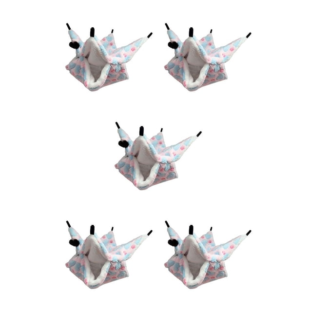 Billuyoard Hamaca para ratas, material premium, diseño especial, cama colgante, colores surtidos, regalo dulce, suministros para mascotas, Love Type2 NO2