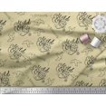 thumbnail image 3 of Soimoi Beige Rayon Fabric Text & Bird Tribal Print Sewing Fabric Yard 56 Inch Wide, 3 of 3