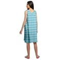 thumbnail image 4 of Moomaya Printed Sleeveless Nightdress For Ladies Button Placket Nightwear, 4 of 6