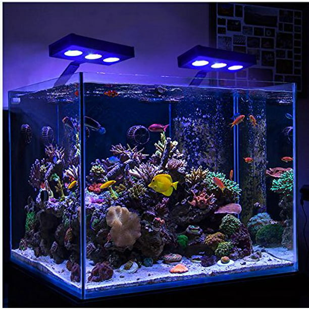 Hipargero Brand 30W LED Aquarium Light Colorful Saltwater Coral Reef Light Dimming Fish Tank Light with -