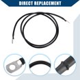 thumbnail image 3 of Cables de batería de inversor de cobre universal para automóvil Unique Bargains 6 AWG Gauge 5/16"-5/8" Cable de terminal de batería 5 pies negro, 3 of 6