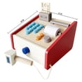 thumbnail image 1 of Caja Registradora De Madera Simulada Para Niños, Contando Dinero, Juego De Rol, Cajero De Supermercado, Juguete Para Niños Scienceny FN002527-00, 1 of 6