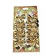 thumbnail image 5 of Lazo de flocado para decoración navideña, colgante pequeño para árbol de Navidad, lazo de 5,5 cm, suministros navideños, paquete de 12, 5 of 6