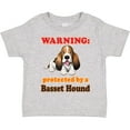 thumbnail image 3 of Inktastic Protected by a Basset Hound Funny Dog Boys or Girls Toddler T-Shirt, 3 of 5