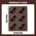 Coffee Horse Shaped 6 Cavity Chocolate Mold – Silicone Mould for Candy ...