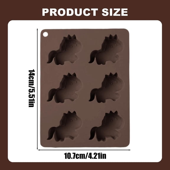 Horse Shaped Silicone Mold Multi Cavity Candy Ice Soap Baking Cake DIY Jelly Tray