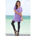 thumbnail image 6 of Roaman's Women's Plus Size Ultimate Cotton V-Neck Short Sleeve Tunic, 6 of 6