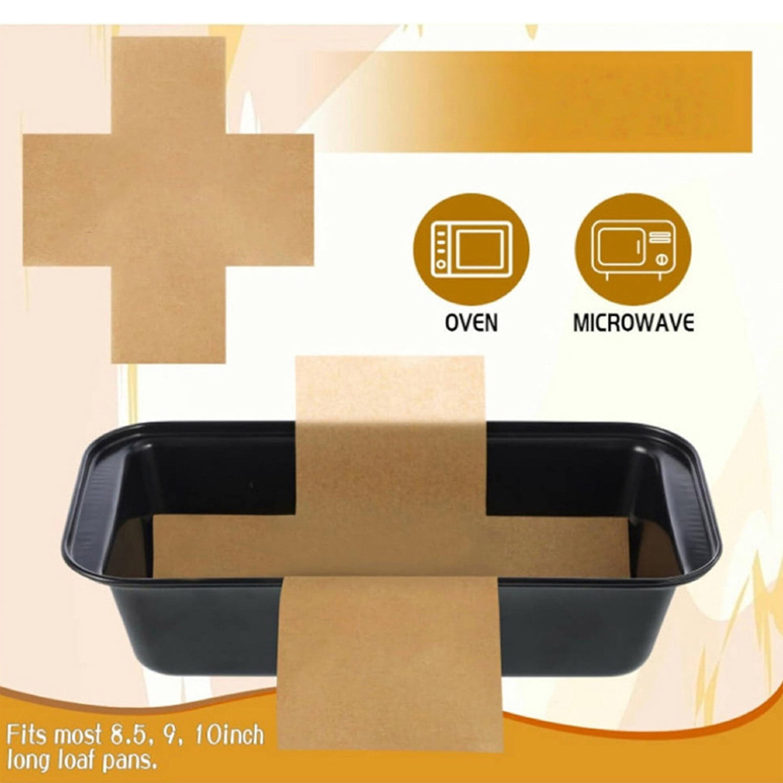 Single Uses Oven Bread Pan Liners with Oil-Resistant Layer Nonstick Coating Parchment Paper for Baking Treats and Loaves