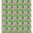 thumbnail image 3 of Philodendron Duvet Cover Set, Vivid Tropical Phalaenopsis Flowers Monstera Leaves, Decorative 3 Piece Bedding Set with 2 Pillow Shams, King Size, Dark Magenta Blush, by Ambesonne, 3 of 3