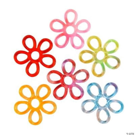 Stretchy Fidget Flowers, Birthday, Toys, 12 Pieces