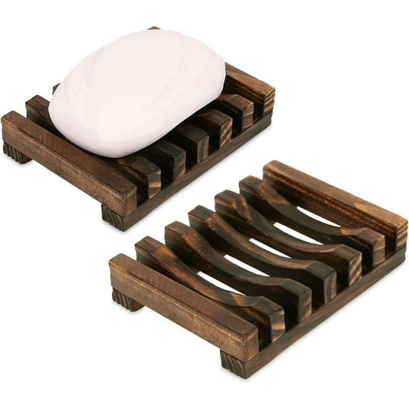 1 Pack/ 2Pack Soap Dish Soap Saver Holder Soap Tray for Bathroom Shower, Rectangular Sink Drainer Hand Craft for Soap,Sponges and More