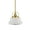 Gold, variant on Modern Schoolhouse Pendant Light Fixtures Black Hanging Light Milky Glass
