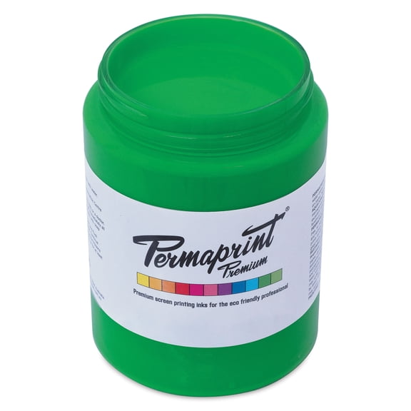 Permaprint Premium Screen Ink - Glow Green, 300 ml
