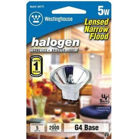 

3Pc Westinghouse 5 W MR11 Floodlight Halogen Bulb 27 lm White 1 pk