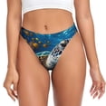thumbnail image 1 of Fotbe Ocean Coral Turtle Tanga Sin Costuras para Mujer con Estampado – Panties Invisibles, Transpirables y Cómodos para Uso Diario-XX-Large, 1 of 6