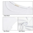 thumbnail image 5 of Fantaslook Cap Sleeve Tops for Women Casual Crewneck Tank Tops Summer Basic Tee Shirts, 5 of 8