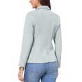 thumbnail image 3 of INSPIRE CHIC Blazers for Women Business Casual One Button Front Long Sleeve Work Office Suit Jackets with Shoulder Pads XL Gray, 3 of 6