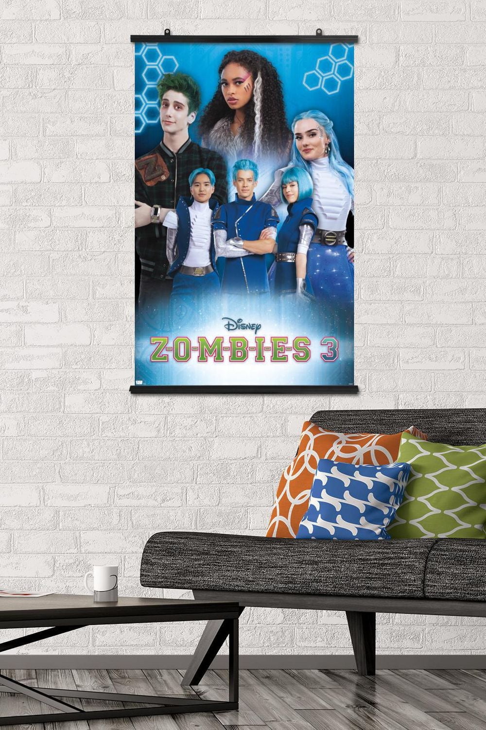 Disney Zombies 3 - Group Wall Poster with Pushpins, 22.375" x 34"