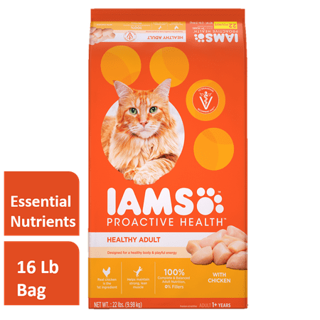 Iams Proactive Health Healthy Adult with Chicken Dry Cat Food, 16