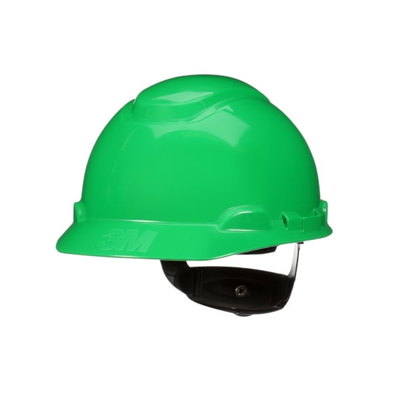 3M SecureFit Pressure Diffusion Ratchet Suspension Hard Hat & Cap, Non-Vented, Green by 3M