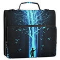 thumbnail image 5 of FORMRS Zipper Binder with Shoulder Strap 2-inch Ring 500 Sheet Capacity File Bag, Blue Tree, 5 of 5