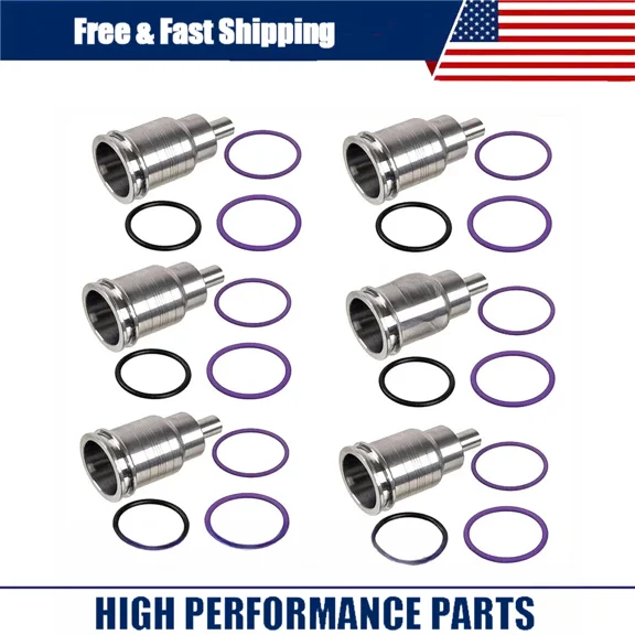 Aniceparthy 21401136 6X Fuel Injector Sleeve Cup Set for Volvo D13 D11 D16 21515329 7421515329
