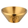 thumbnail image 2 of YAOMOBB Rice Bowl Double Layer Stainless Steel Ramen Noodle Bowl Anti scald Food Grade Tableware with Hammer Pattern Perfect for Rice Salad Soup and Snacks, 2 of 6