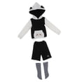 thumbnail image 4 of Sudadera con capucha y a la moda, pantalones, medias, para 1/4 BJD MSD ACCS negro perfke Traje de ropa de muñecas, 4 of 8