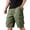 Army Green, variant on longantii Cargo Shorts for Men Casual Multi Pockets Elastic Waist Hiking Short Pants Knee Length Summer Outdoor Adventures Cargo Shorts Army Green L