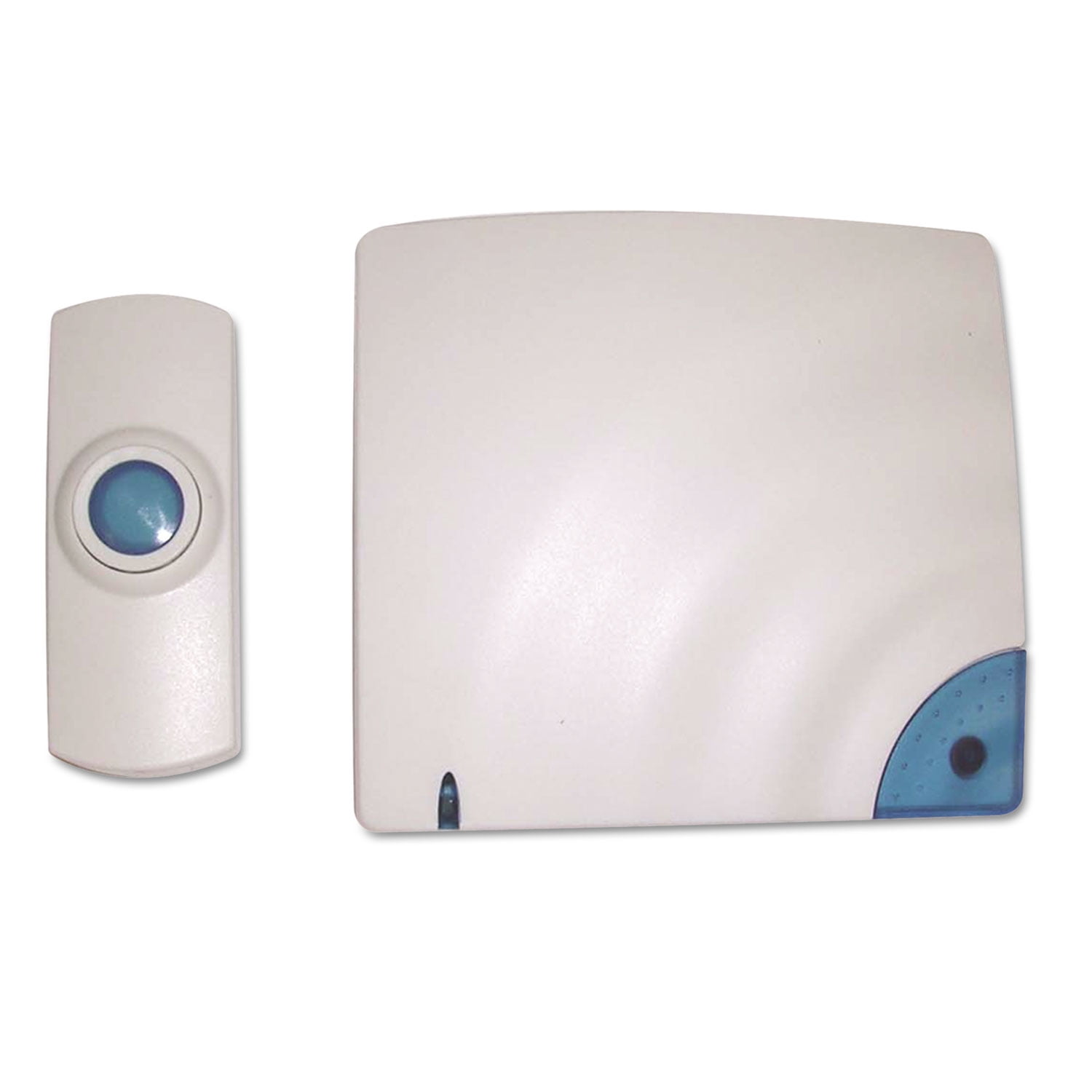 Battery Operated 1.38 in. x 0.75 in. x 3.5 in. Wireless Doorbell - Bone