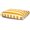 Yellow, variant on MajesticPet 36 x 44 in. Vertical Stripe Rectangle Pet Bed, Black