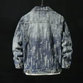 thumbnail image 4 of 2022 Printemps et Automne Nouveau style Veste en Denim Décontractée pour Hommes Rétro de Rue Déchirée 6TG 7TG, 4 of 5