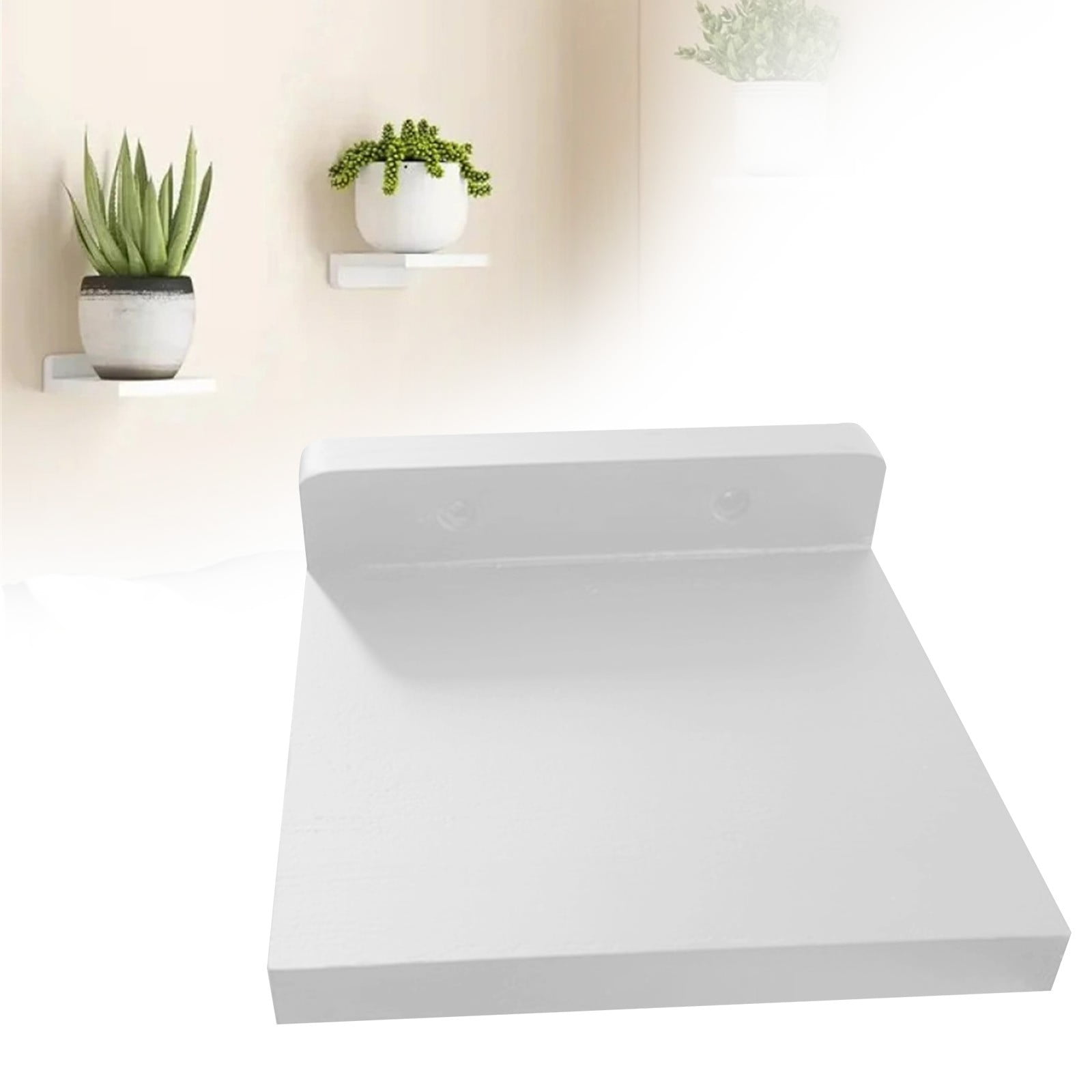 4-Pack Small Floating Shelves for Wall, Wood Shelf 5 Inch Display Ledges Room Decor, Mini with 2 Types of Installation