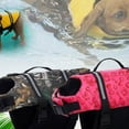 thumbnail image 3 of HLONK Dogs Life Jackets Dogs Lifesaver Vest with Rescued Handle for Swimming Boating, 3 of 18