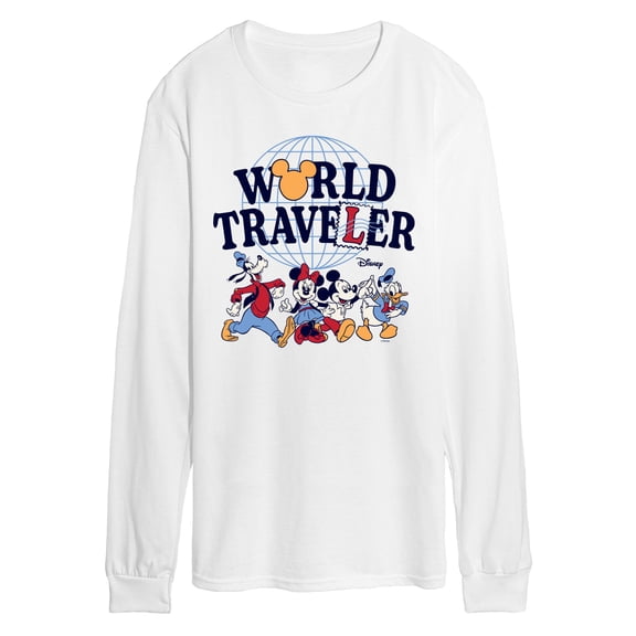 Disney - World Traveler - Men's Long Sleeve Graphic T-Shirt