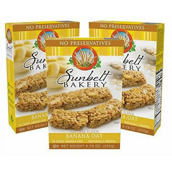 Bakery Banana Oat Chewy Granola Bars, 30 Count