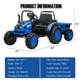 thumbnail image 2 of CazToi 12V 35W Dual Motors Ride On Tractor with Trailer  for Kids Gift for Boys Girls, 2 of 9