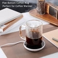 thumbnail image 2 of Juego de 2 tazas de vidrio BWODYAY de 600 ml para café y té helado, transparentes, 2 of 7