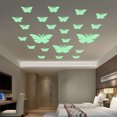 thumbnail image 1 of Mariposa Palo de pared Luz fluorescente Flor Palo de pared Bebé Guardería Dormitorio infantil Sala de juegos Pared TUNC Sencillez, 1 of 5