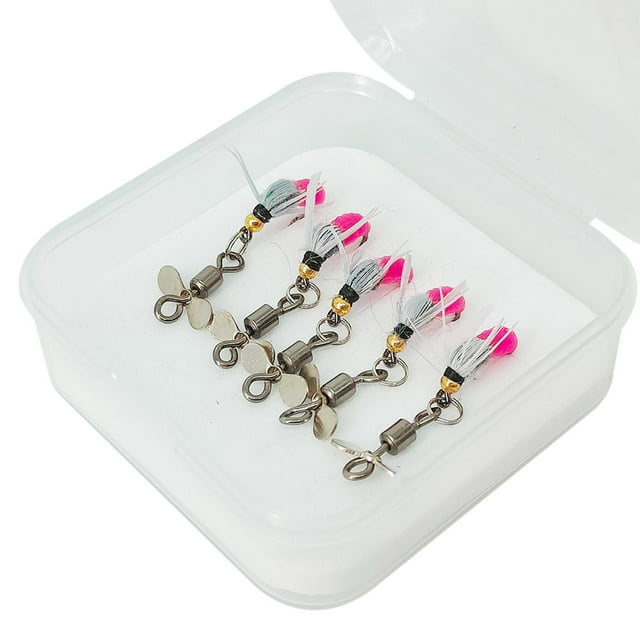 Señuelos de pesca perfecl con caja de almacenamiento cebo seco Estilo B